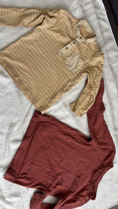 2 bluzki długi rękaw r. 98