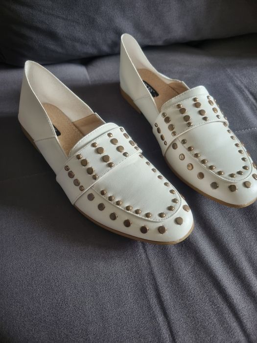 Nowe białe mokasyny roz.40