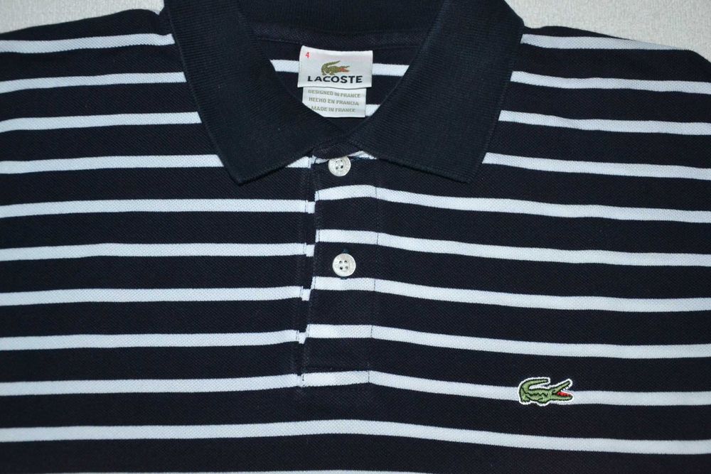 LACOSTE Koszulka Polo Męska Roz 4 Eur M Bawełna 100% Super Stan