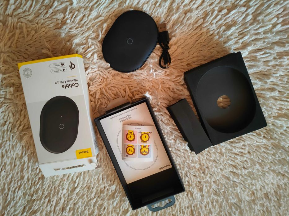 Беспроводное зарядное устройство Baseus Cobble Wireless Charger 15W