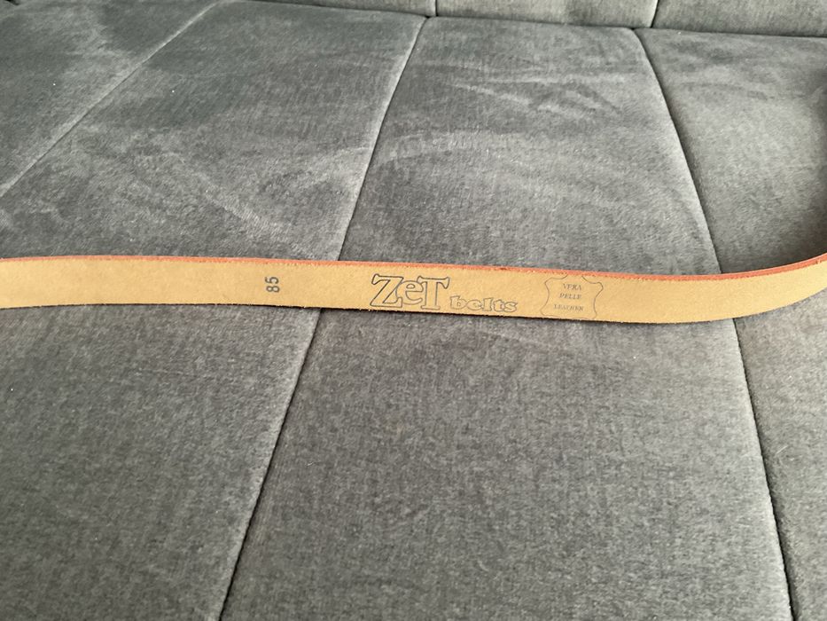 Pasek do sukienki ze skory naturalnej