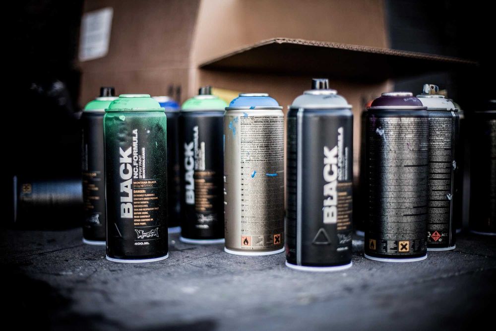 Аерозольна спрей-фарба для графіті Montana Black (Монтана Блек) 400мл