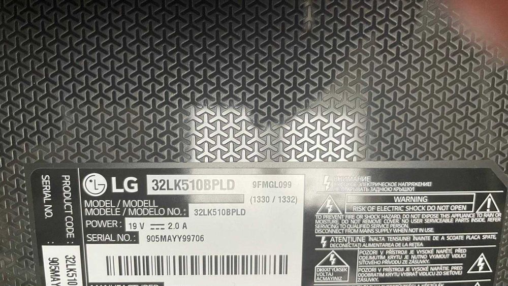 TV LG 32LK510BPLD 32" LED HD Ready 81Cms