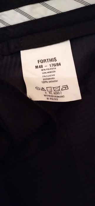 Garnitur czarny 176cm rozm.48