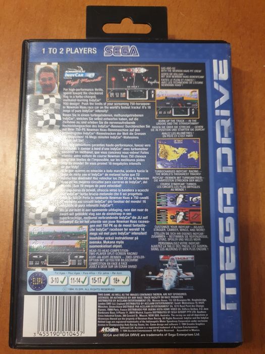 Newman-Haas IndyCar Nigel Mansell Sega Mega Drive