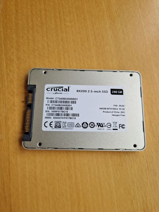 Ssd Crucial 240GB sata3 Ssd диск для ноутбука або системного блока
