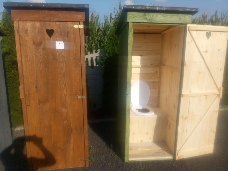 Wc ogrodowe kibel toaleta wychodek Heblowane