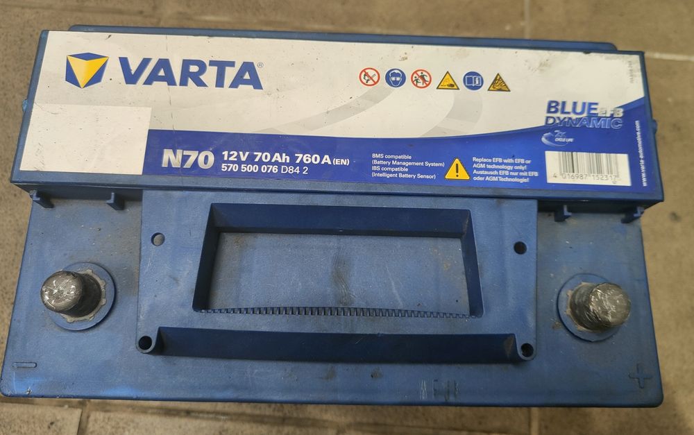 Akumulator VARTA Blue Dynamic EFB 70Ah 760A N70 - Sprawny!