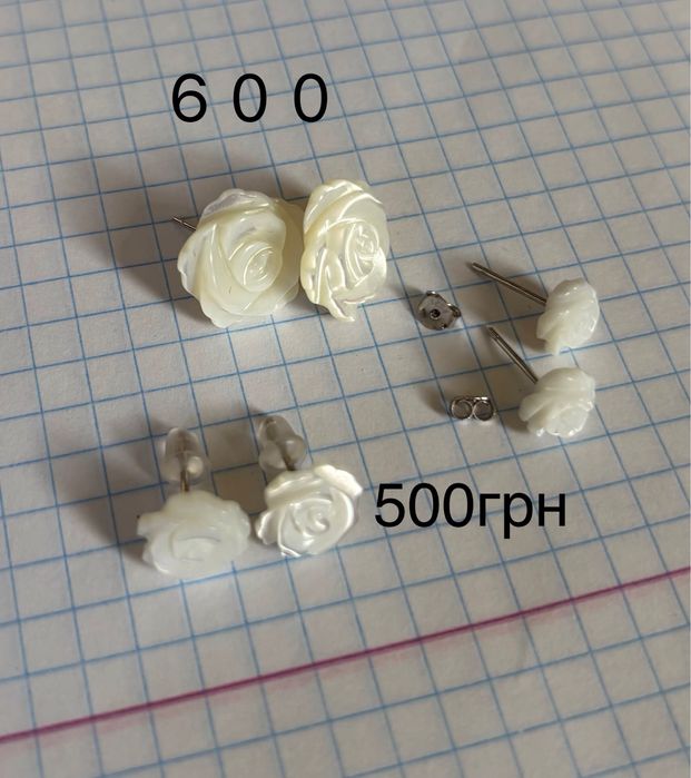 Срібні сережки справжні перли серебро каблучка підвіска