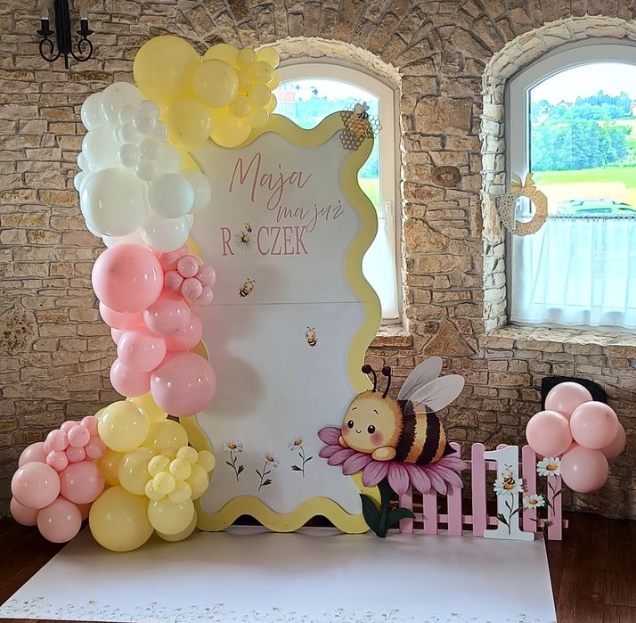 Dekoracje przyjęć,eventów firmowych,balonowe ścianki do zdjęć