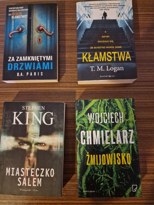 Książki:Za zamkniętymi drzwiami, Kłamstwa, Miasteczko Salem, Chmielarz