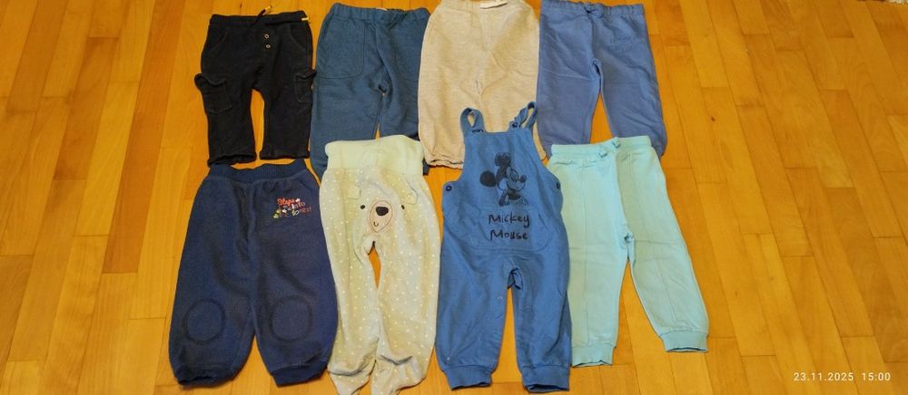 8 par spodni chłopięcych r. 80