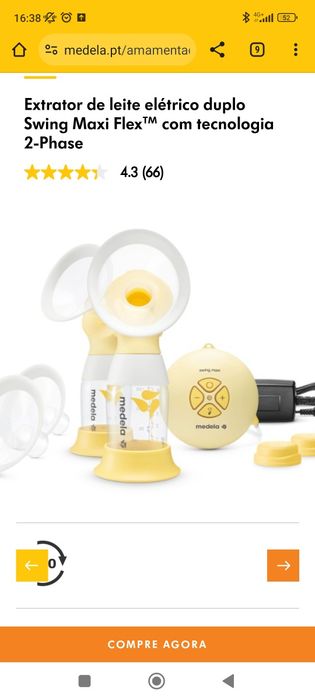 Vendo  extrator duplo medela maxi swing