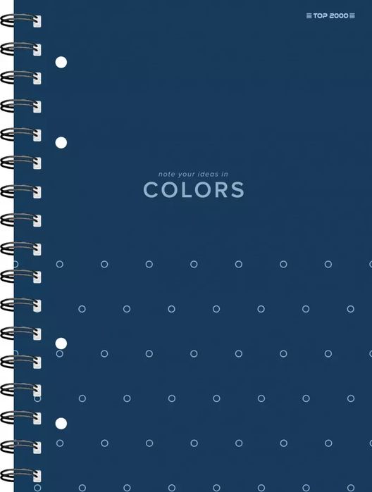 Kołozeszyt A4/100k kratka Colors niebieski Top Fol A 5. Nowy Produkt