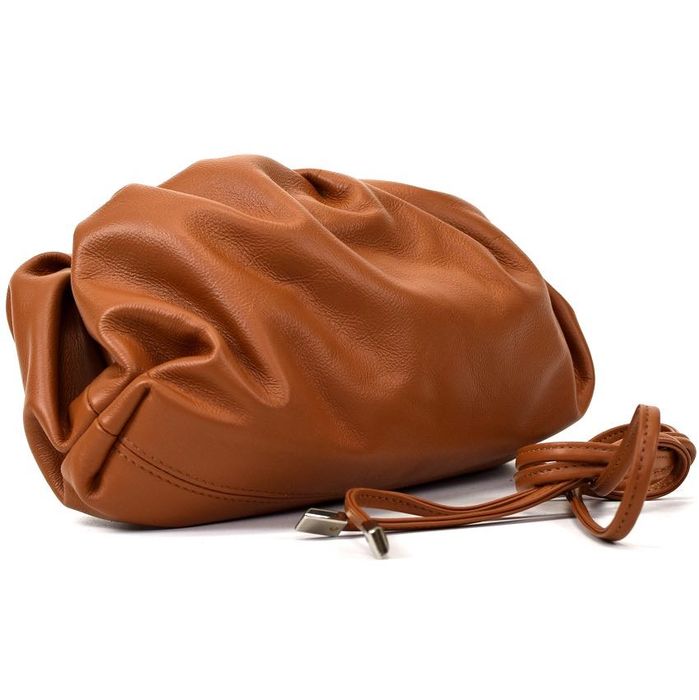 Torebka camel ruda skóra naturalna nowa z metką premium