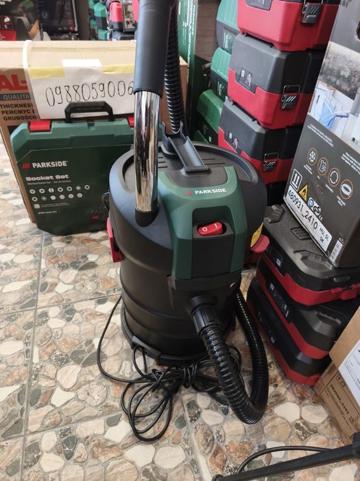 Пилосос для каміна 2-в-1, 1000 Вт, 17 кПа, Parkside PAS 20 A1