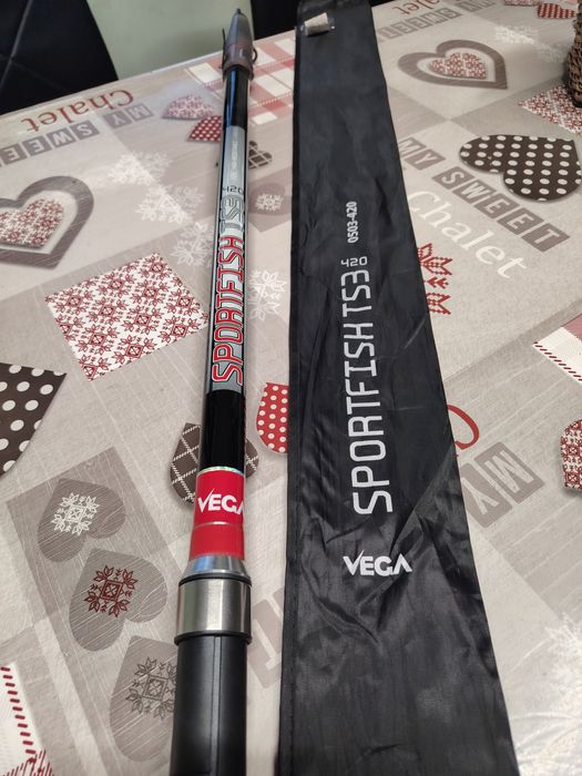 Cana de pesca ao fundo