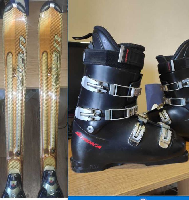 Горнолыжные ботинки Nordica. и лыжи Elan