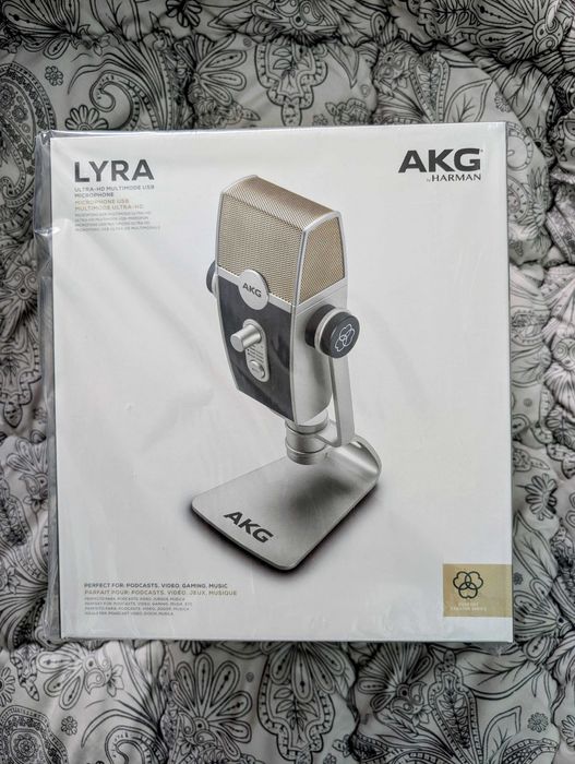 Мікрофон для стрімів та подкастів AKG Lyra C44 USB новий запакований