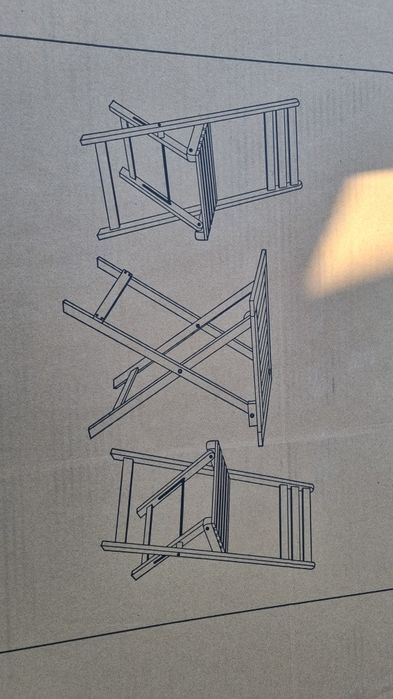 Zestaw balkonowy, na taras stół i 2 krzesła