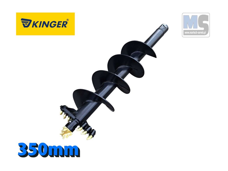 Wiertło do wiertnicy hydraulicznej z zębami z wolframu fi350