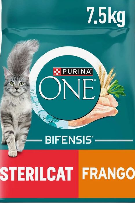 Ração Purina One Bifensis gato esterilizado, 7,5 kg