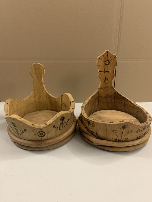 Старовинний дерев'яний посуд, деревʼяні миски
