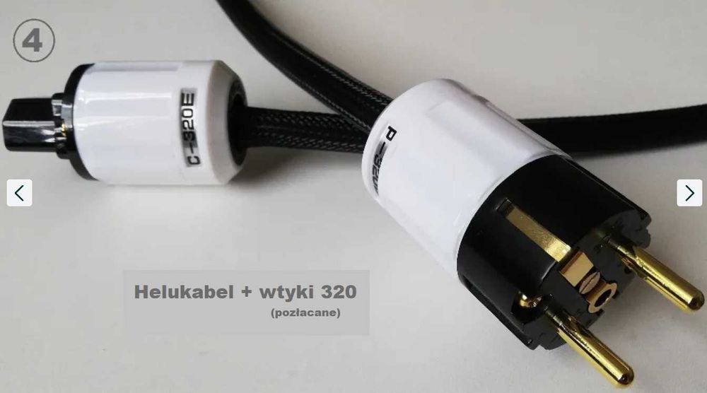 Kabel zasilający HELUKABEL 1,6m - wtyki 037/ Monosaudio/OEM/C7 ósemka