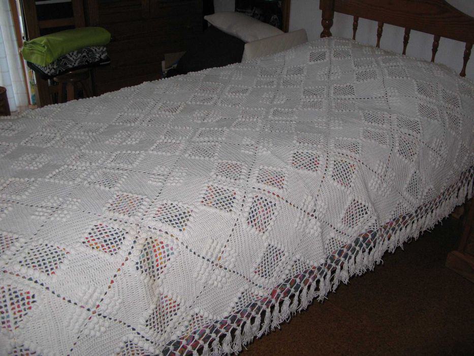 Colcha em crochet