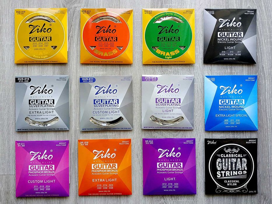 Струны Ziko для акустической, классической, электрогитары, укулеле