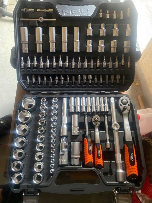 NOWY Zestaw Komplet Kluczy Nasadowych Nasadek Narzędzi Neo Tools