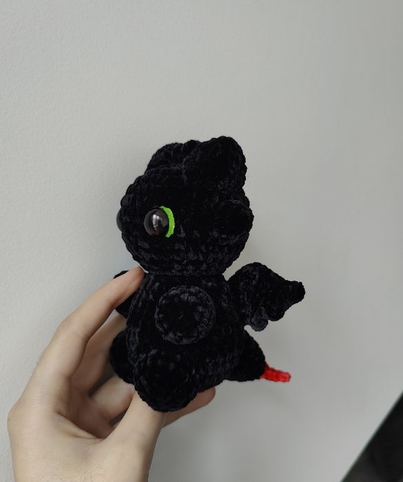 Toothless (Modelo 2) em Crochet | Amigurumi