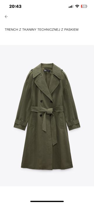 Trencz Zara rozmiar M