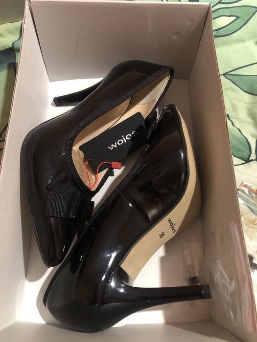 WOJAS szpilki lakierki 36 ekeganckie nowiutkie