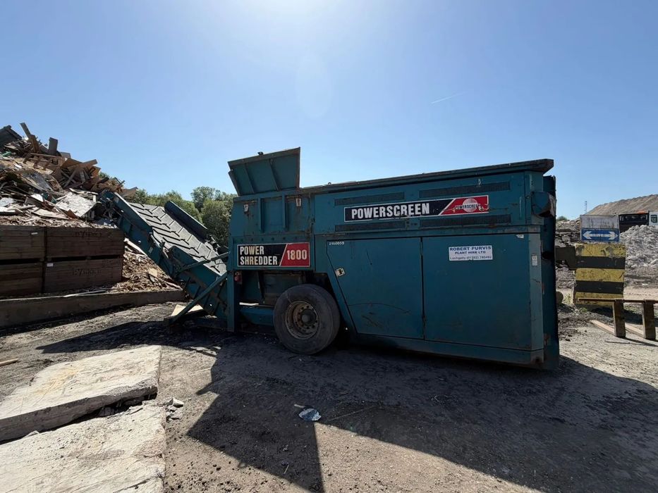 Powerscreen Powershredder 1800  kruszark, rozdrabniacz wolnoobrotowy, dwuwałowy, silnik Cat