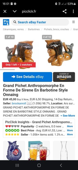 Jarro Antropomórfico Sereia