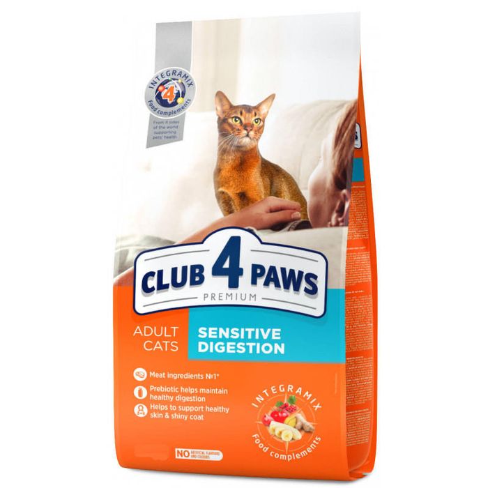 Клуб 4 лапи 14 кг Індор4в1 Urinary, HAIRBALL Стерилізований