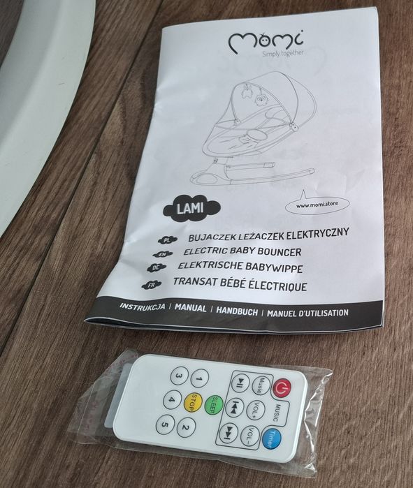 Elektryczny Bujaczek Leżaczek MoMi LAMI  Stan bardzo dobry!