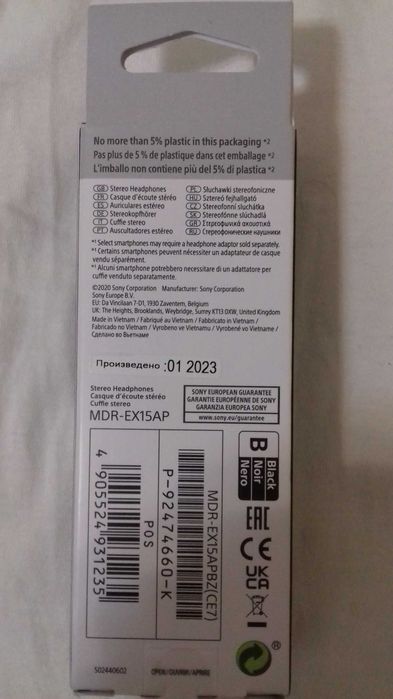 Auriculares com micro Sony NOVO 5€