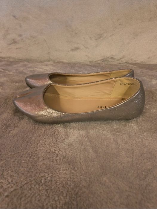 Srebrne baleriny rozmiar 37