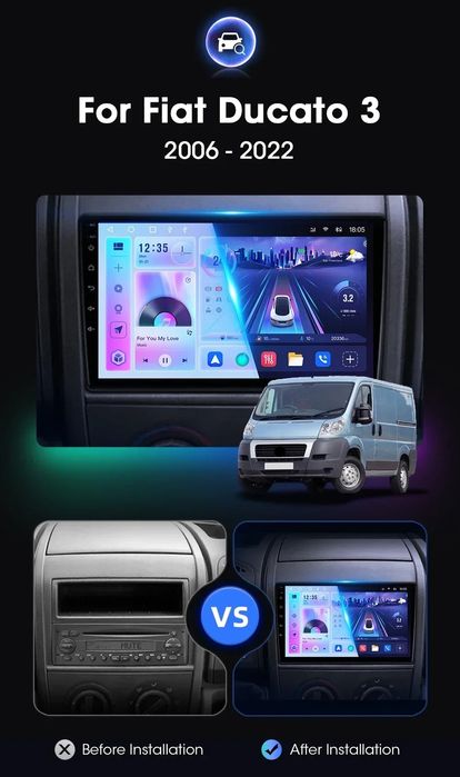 Radio Nawigacja Android Fiat Ducato, Citroen Jumper 2, Peugeot Boxer 2