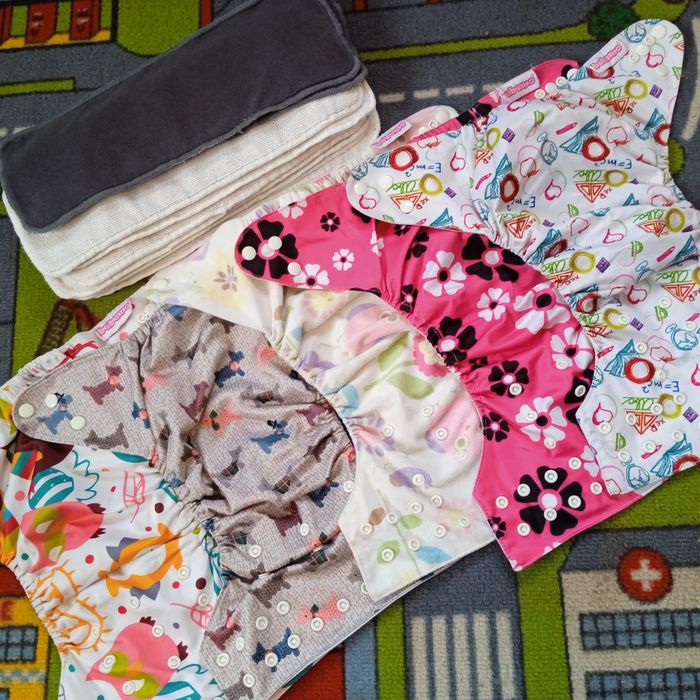 Набор 5шт. Многоразовый памперс Bebemo 3-16кг с 2 вкладышами