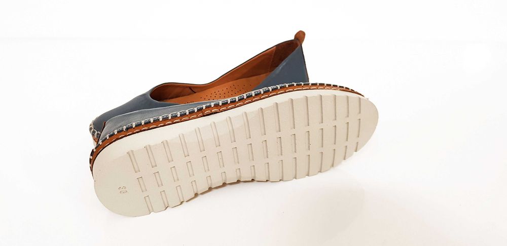 Półbuty damskie skóra blue MANITU rozmiar 41