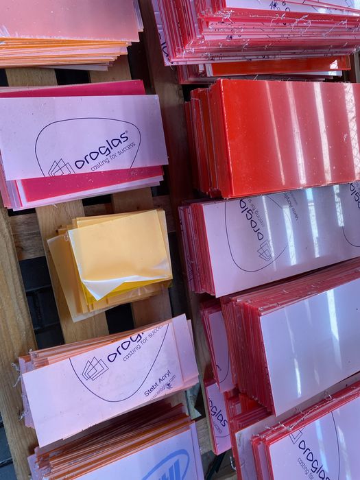 Podstawki plexi fluorescencyjna