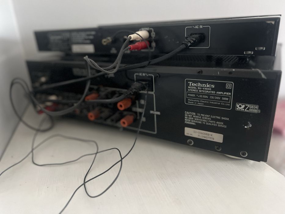 Zestaw audio Technics+kolumny- nie testowany, do przegladu