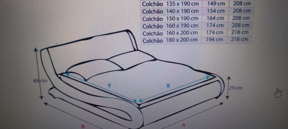 Cama Alexia pele sintetica branca