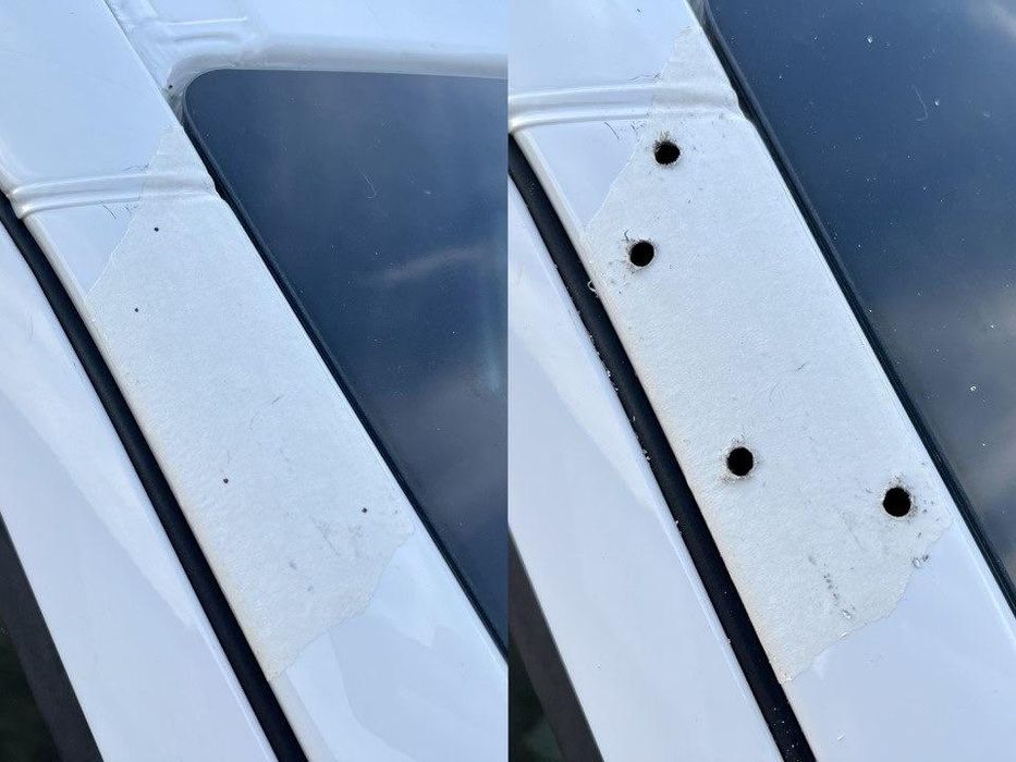 Козирок на лобове скло Mercedes Sprinter W907 (чорний глянець, 5мм)