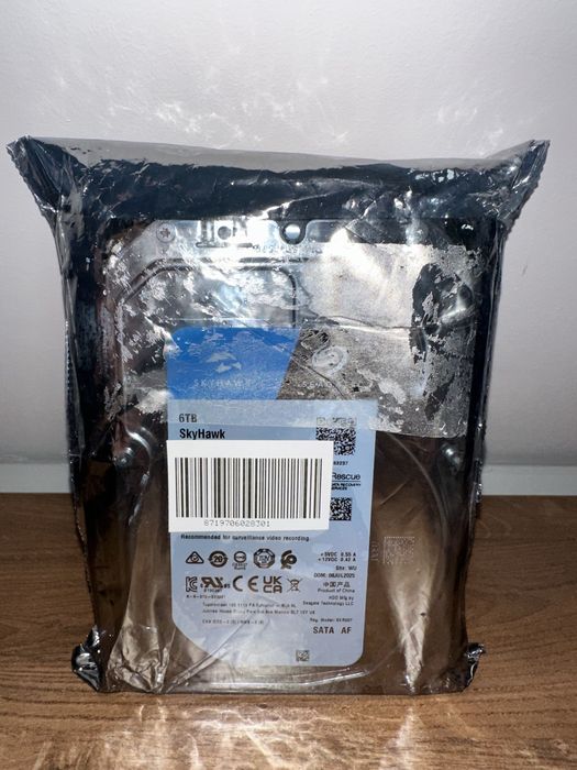 Seagate SkyHawk 6TB ST6000VX009 NOWY / gwarancja 2028 / CCTV NVR