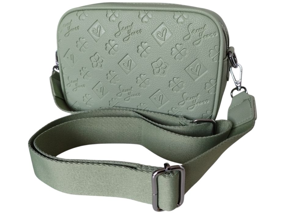 Torebka Damska Listonoszka Na Ramię Zielona Miejska