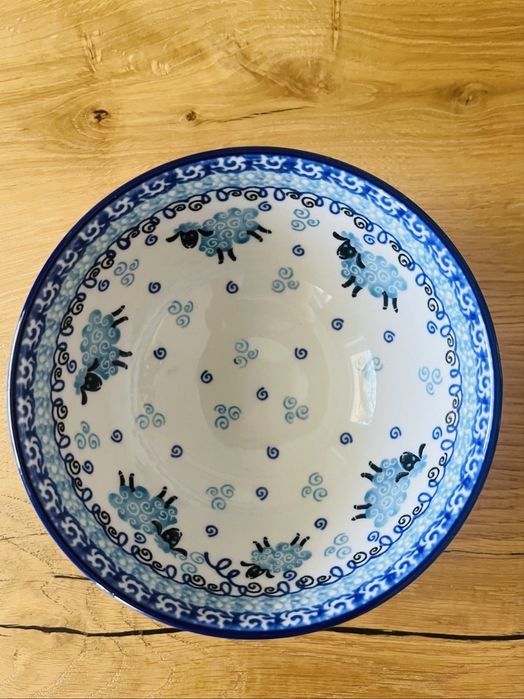 Ceramika bolesławiec miseczka baranek